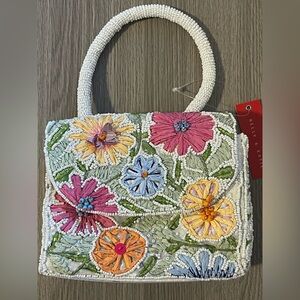 Kelly & Katie Floral Embroidered Handbag Multicolor